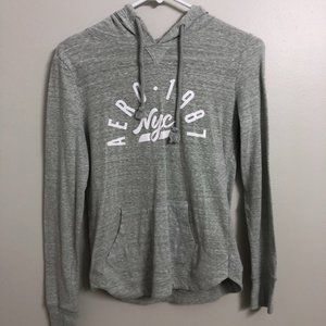 Aeropostale Hoodie Light Grey Small